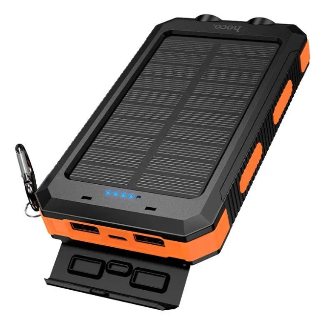 Power Bank solar con linterna 8000mah Hoco J164