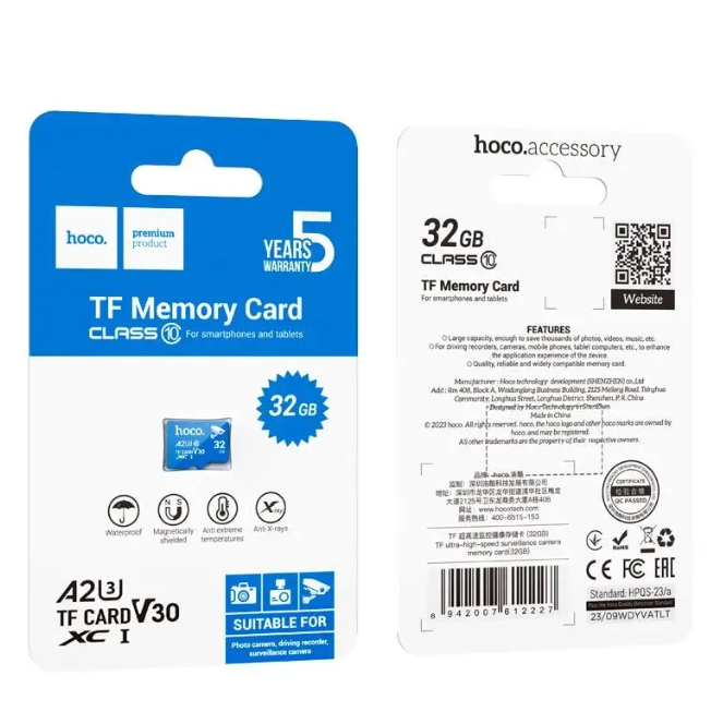 Tarjeta de memoria A2 Class 10 32gb Hoco TF