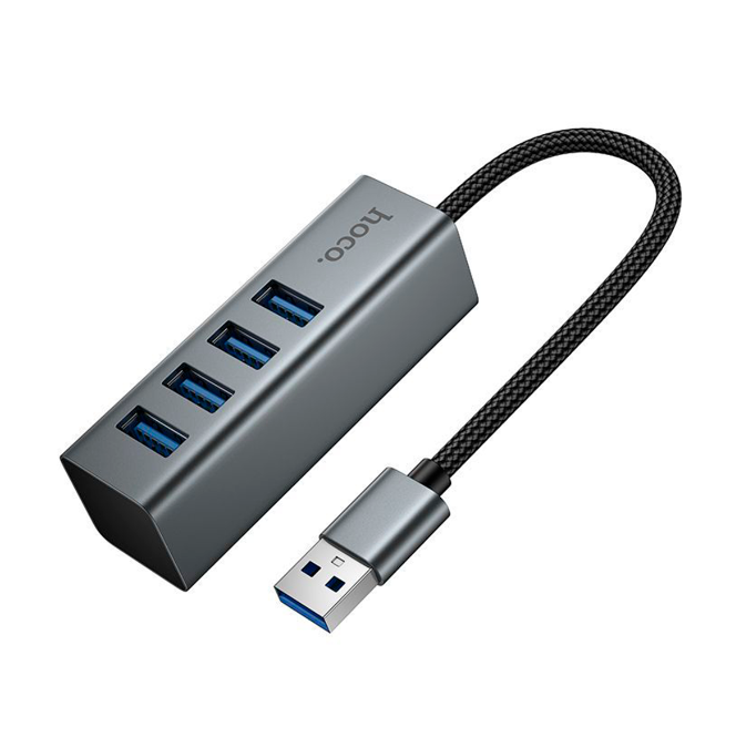 Adaptador Hub 4 puerto USB 2.0 Hoco HB1A