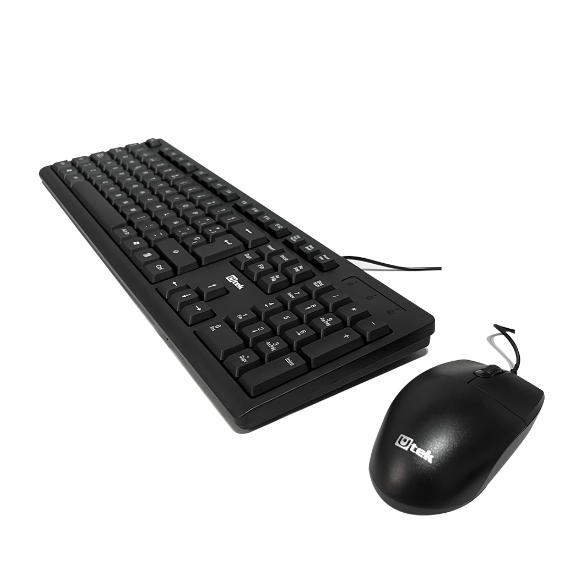 KIT Teclado y mouse alámbrico USB UTEK UT-KTD250
