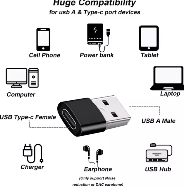 Adaptador convertidor USB-C A USB Ulink UL-ADCU30