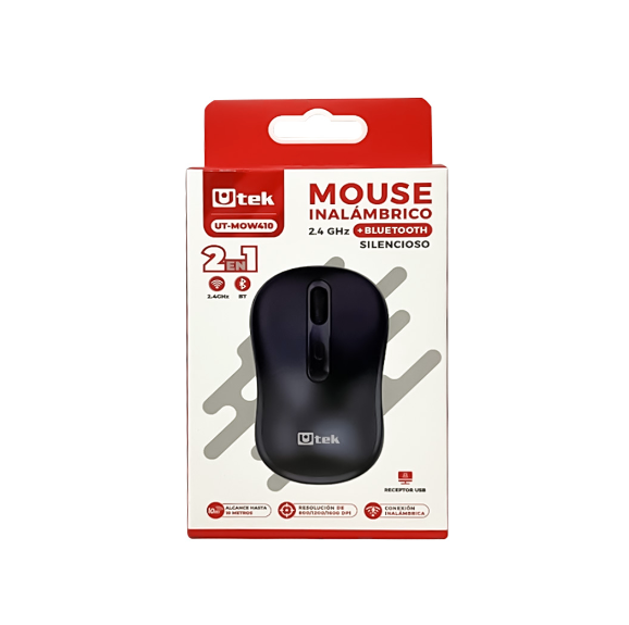 Mouse Inalámbrico Bluetooth Utek UT-MOW410