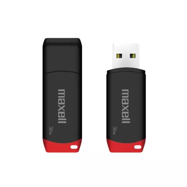 Pendrive USB 2.0 16gb Maxell Negro/rojo