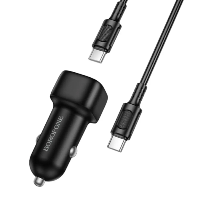 Cargador de auto con cable USB-C 38W Borofone BZ34B