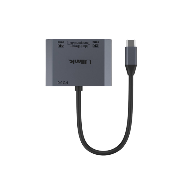 Adaptador USB-C A HDMI + VGA Aluminio 4K Ulink UL-ADC420V