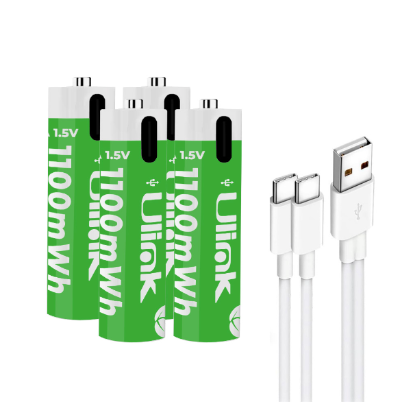 Pilas AAx4 con carga USB C de 1100mWh Ulink UL-BAT3A4