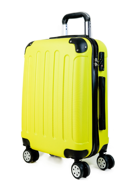 Maleta Cabina Carry On Valija Mano Premium Amarillo