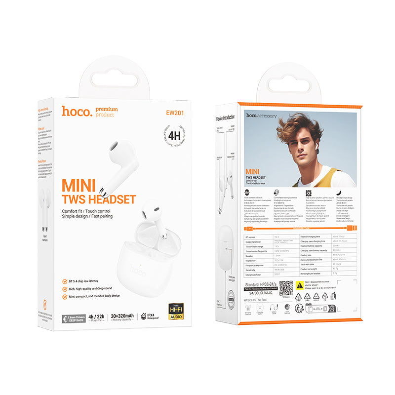 Audifono inalambrico In-ear 4hrs Hoco EW201
