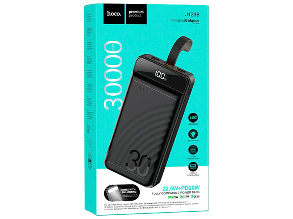 Power Bank 30000mAh 22.5W+PD20W Hoco J123B