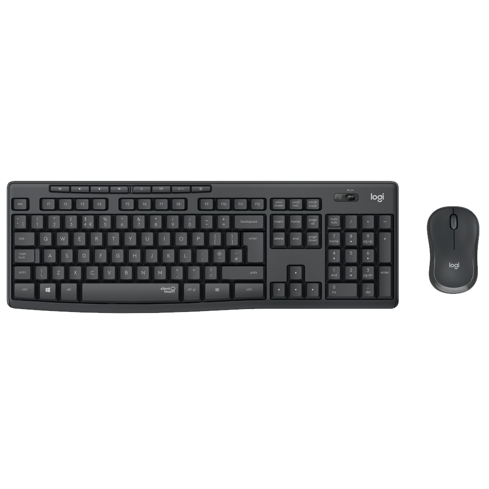 Pack de Teclado y Mouse inalámbrico  Silent Logitech MK295
