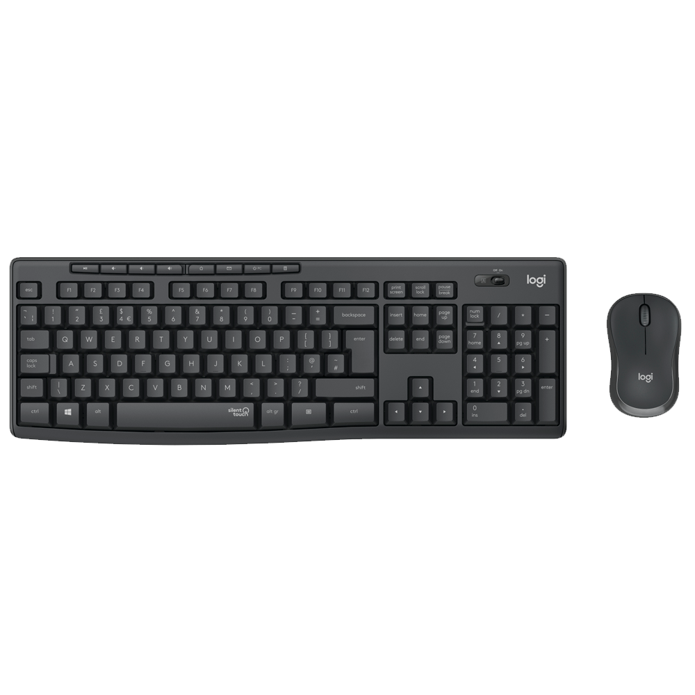 Pack de Teclado y Mouse inalámbrico  Logitech MK295 Silent