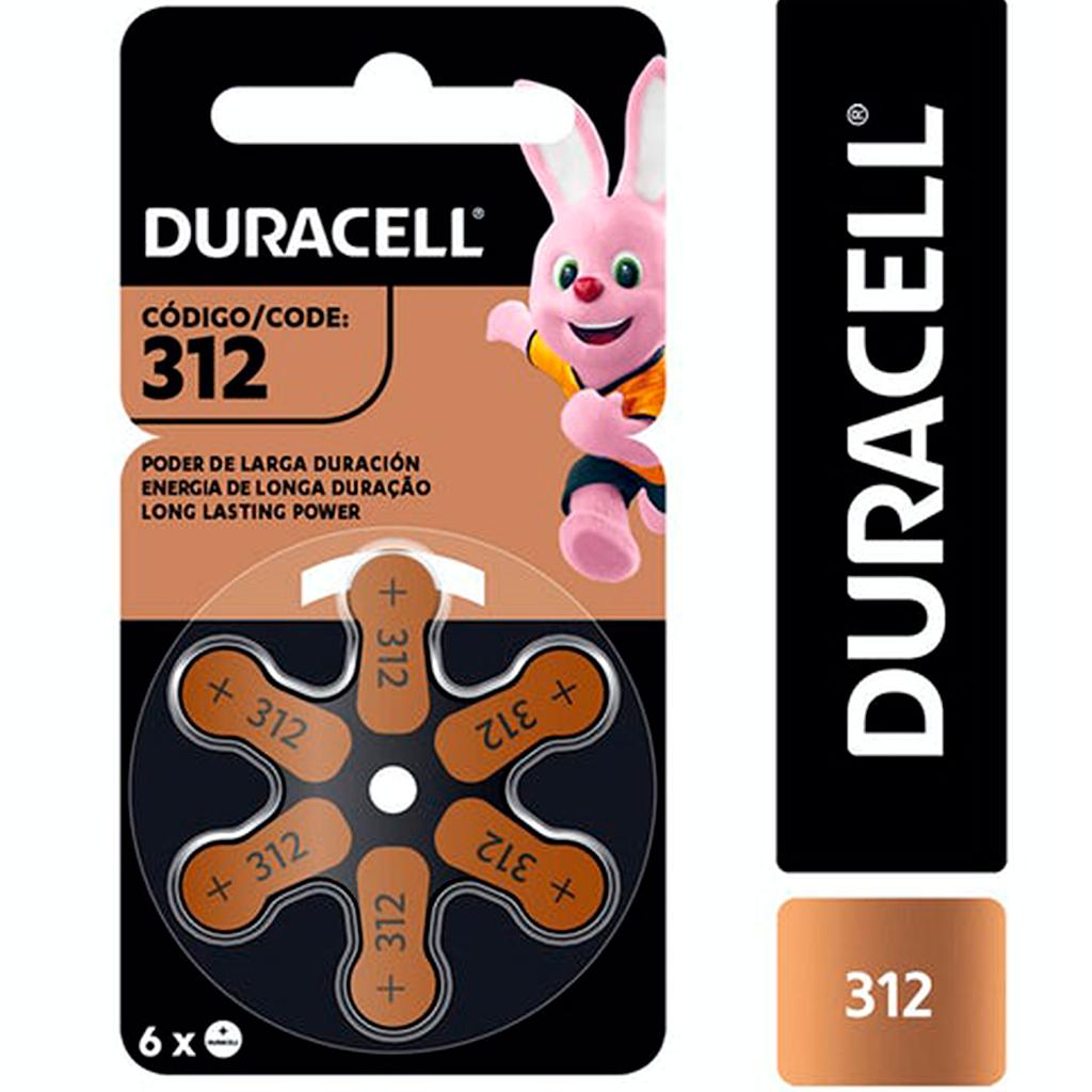 Pila para audífonos tamaño +312  Duracell
