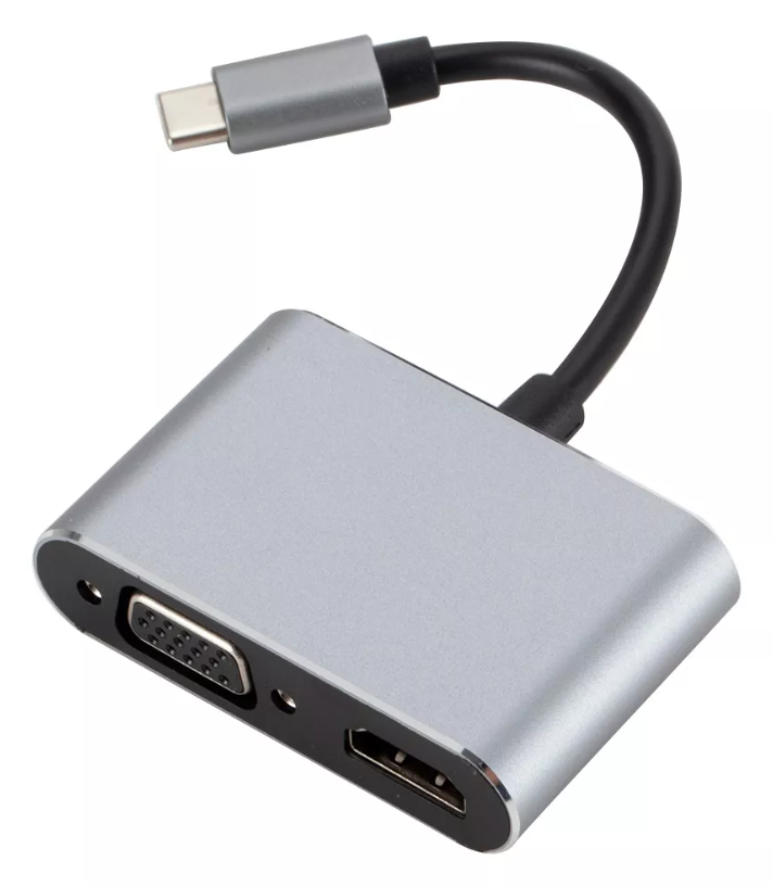 Adaptador Philco UC401 Usb-C a HDMI to VGA 4K