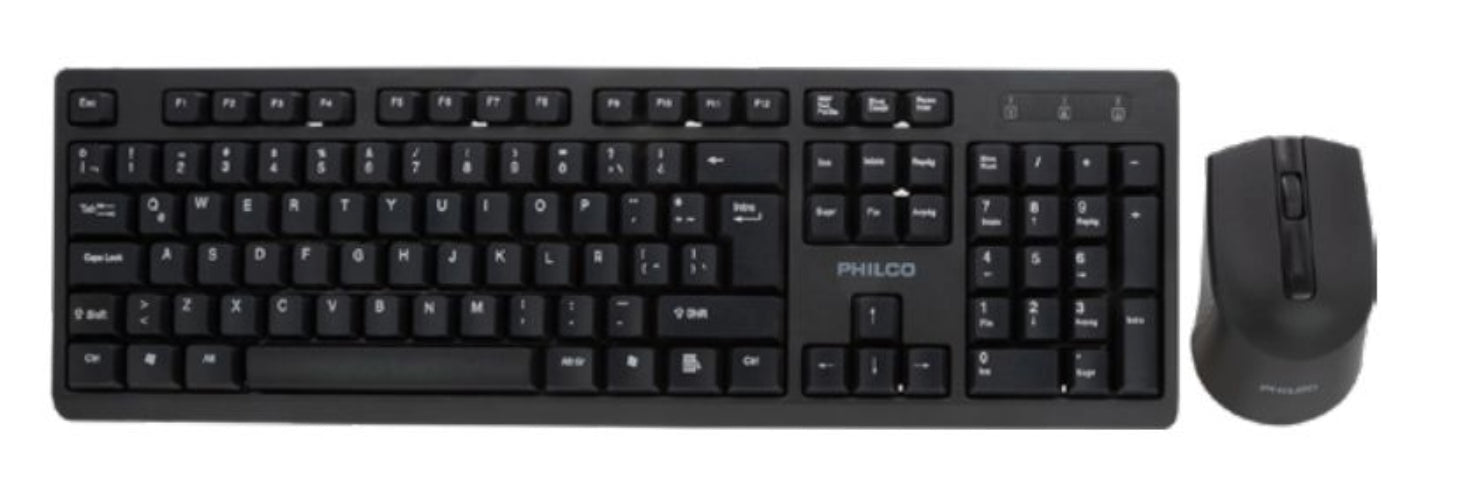 Kit Teclado y Mouse inalámbrico Philco 6354K