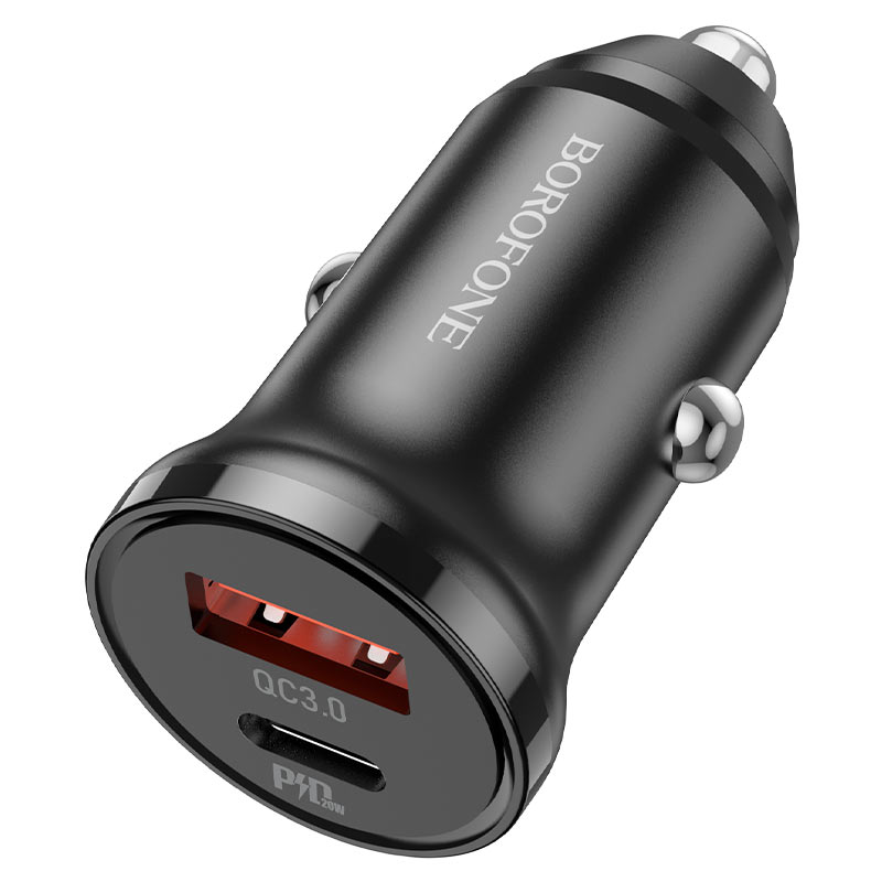 Cargador de auto Borofone BZ18A USB y USB-C