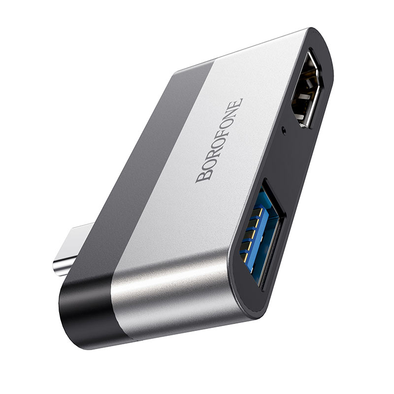 Adaptador Borofone DH2 USB -C a Hdmi + USB3.0