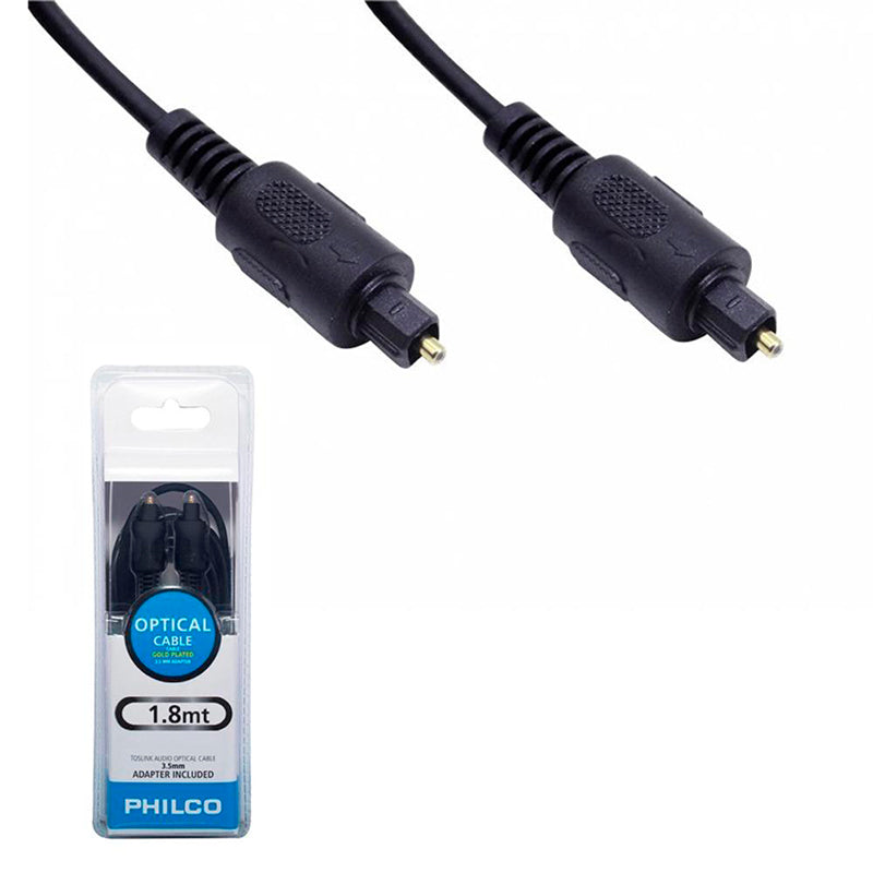 Cable  de audio Philco óptico Toslink  3.5mm
