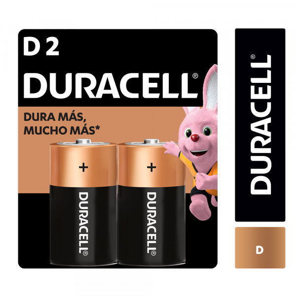 Pila Alcalina D2 Duracell