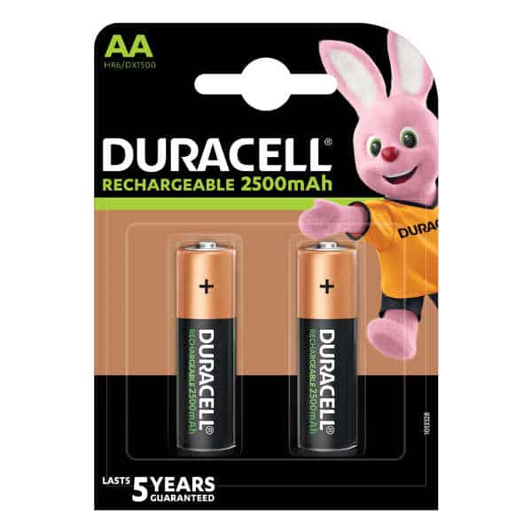 Pila Recargables Duracell AA 2 unidades 2 1.2v