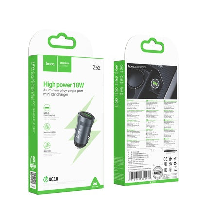 Cargador de auto USB 18W QC3.0 Hoco Z62