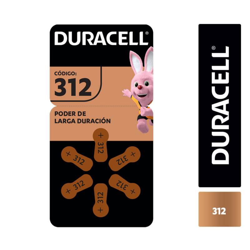 Pila para audífonos tamaño +312  Duracell