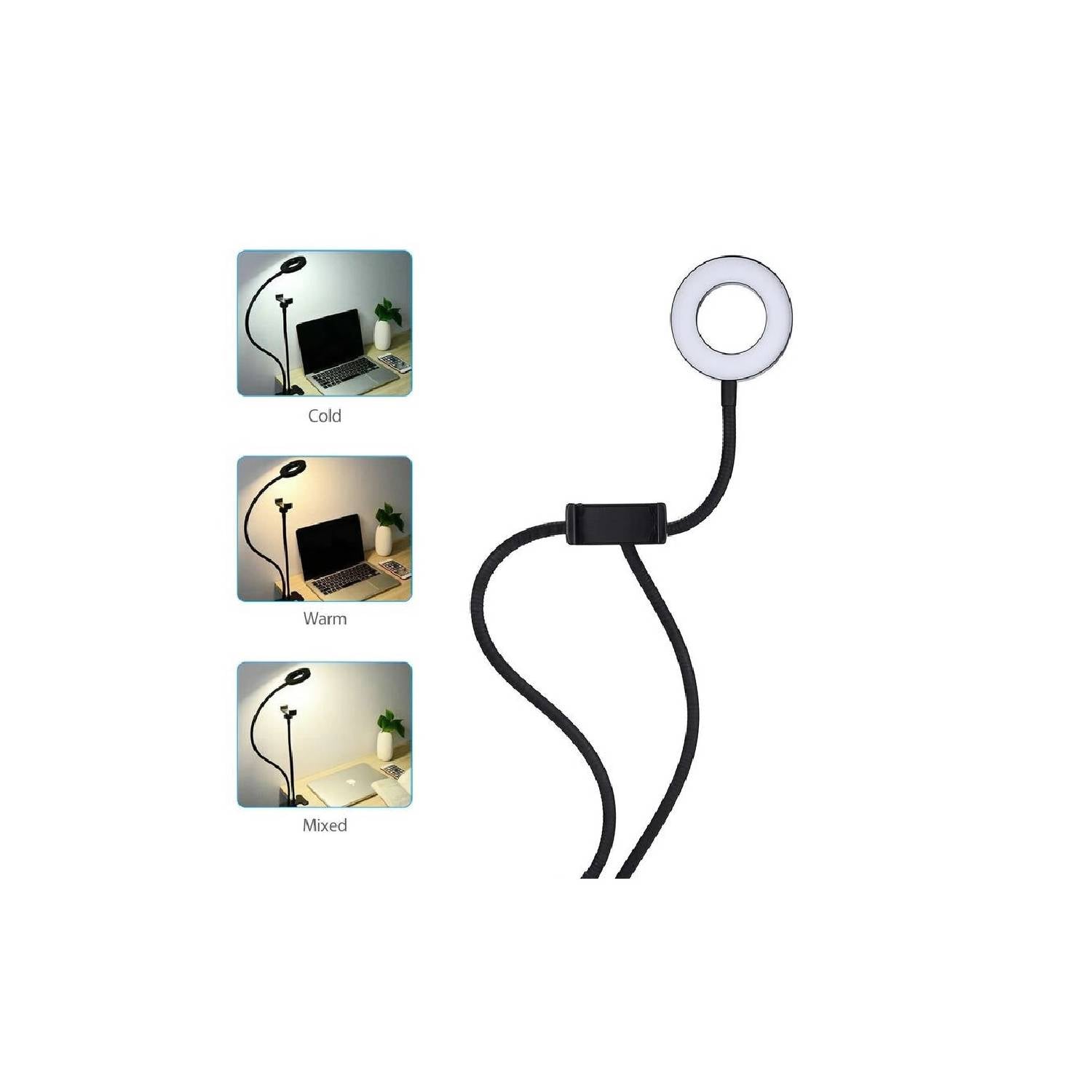 Aro de luz  con soporte de celular Philco  SR134