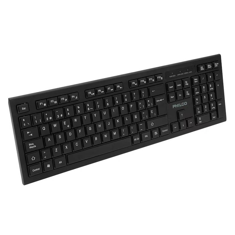 Teclado inalambrico Philco W601N español