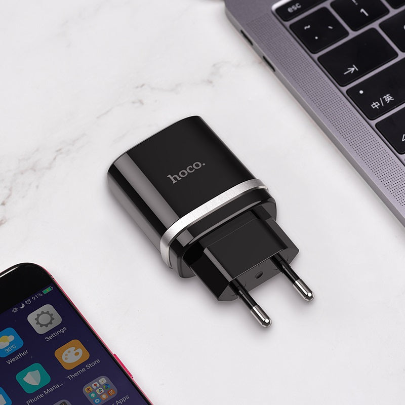 Cargador de pared USB 3.0 certificado Hoco C12Q