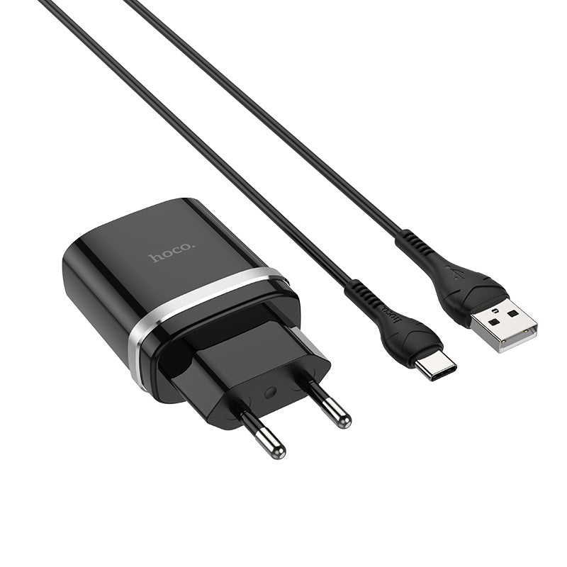 Cargador Hoco C12Q USB-C Smart single QC3.0