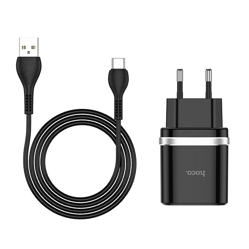 Cargador  USB-C Smart single QC3.0 Hoco C12Q