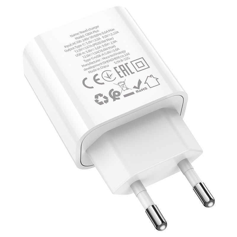 Cargador USB-C 20W Hoco C80A