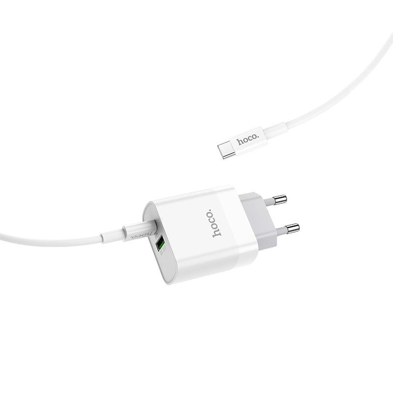 Cargador USB-C 20W Hoco C80A