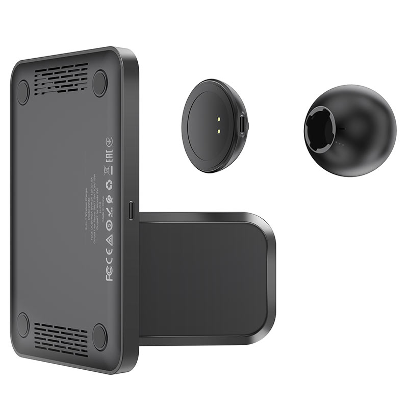 Cargador inalámbrico 3 en  1 Hoco CW33