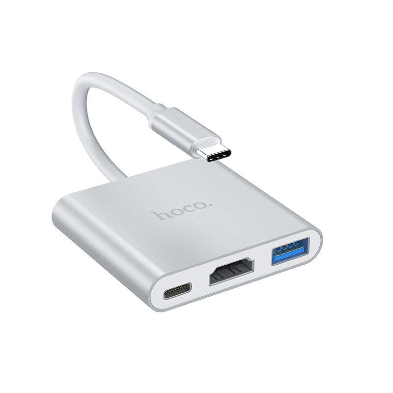 Adaptador  USB-C  a HDMI+ Usb Hoco HB14