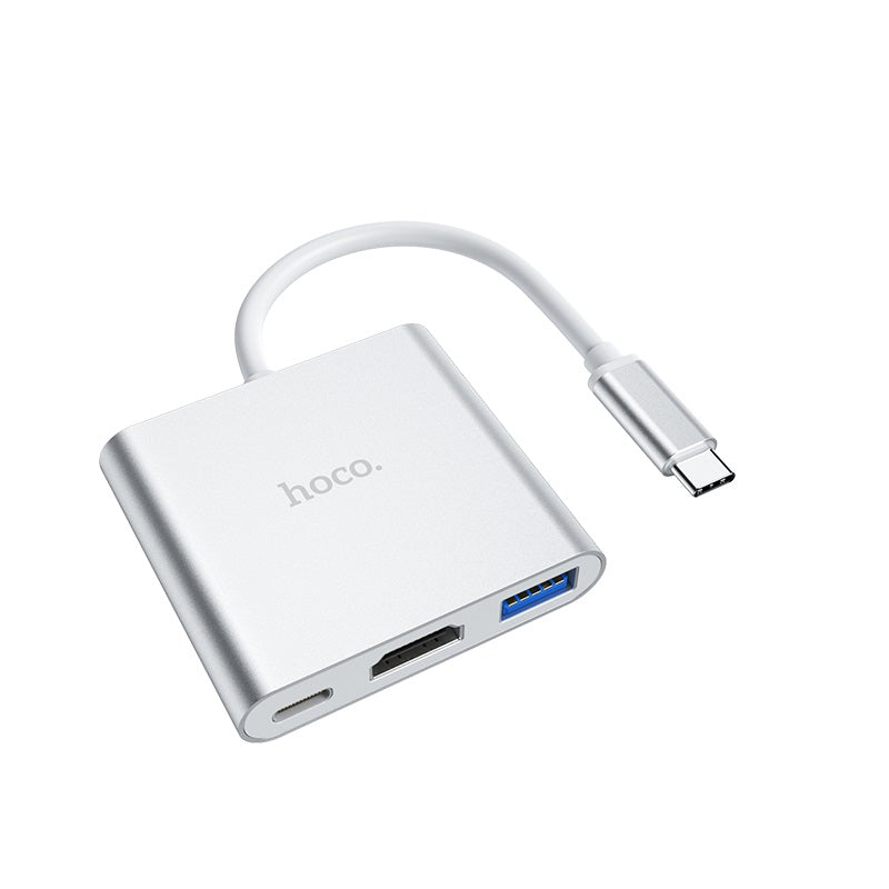 Adaptador  USB-C  a HDMI+ Usb Hoco HB14
