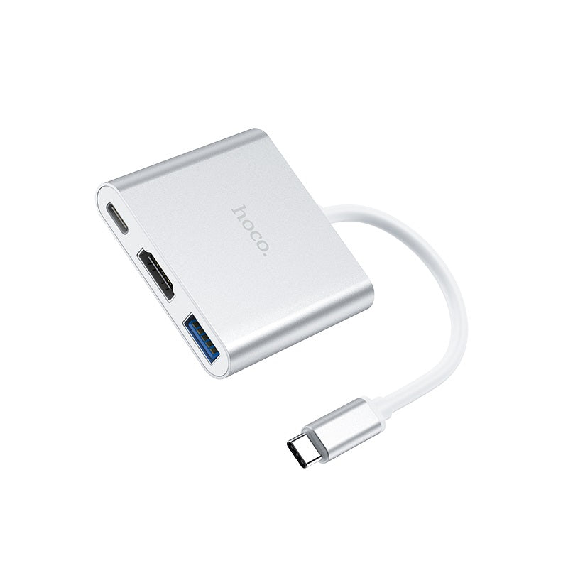 Adaptador  USB-C  a HDMI+ Usb Hoco HB14