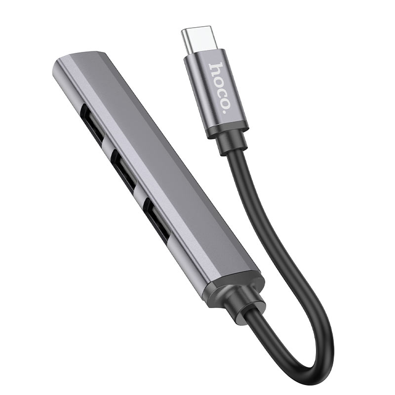 Adaptador Hub USB-C a USB 4 en 1 Hoco HB26