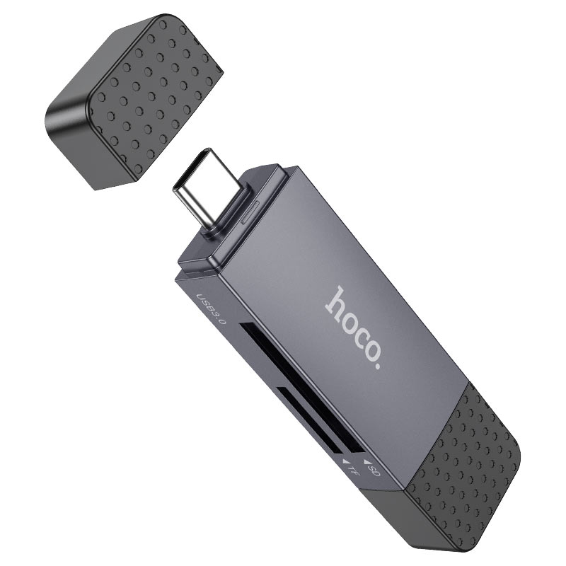 Lector de tarjeta micro SD y SSD 2 en 1 usb y usb-c Hoco HB45
