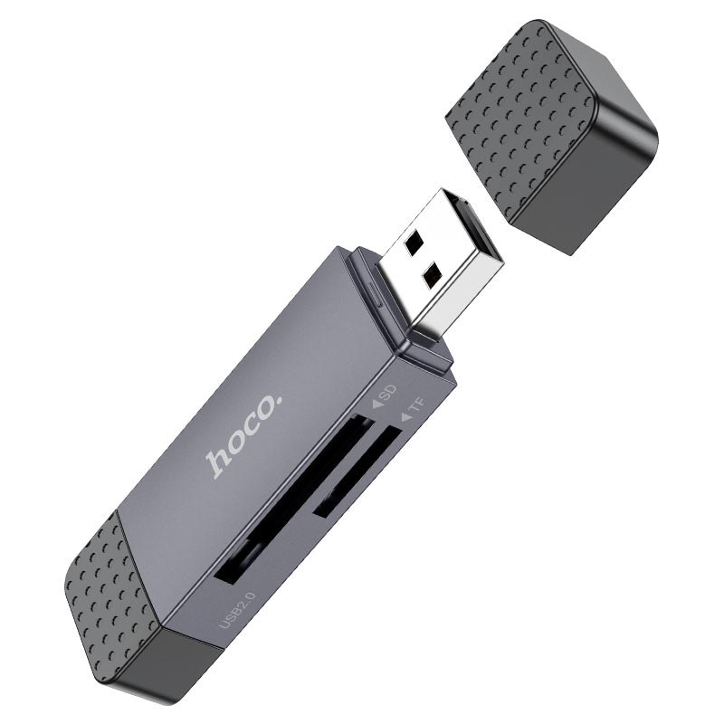 Lector de tarjeta micro SD y SSD 2 en 1 usb y usb-c Hoco HB45