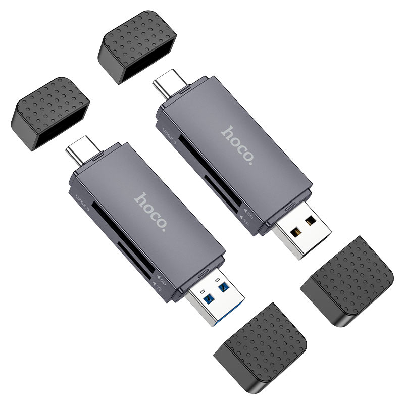 Lector de tarjeta micro SD y SSD 2 en 1 usb y usb-c Hoco HB45