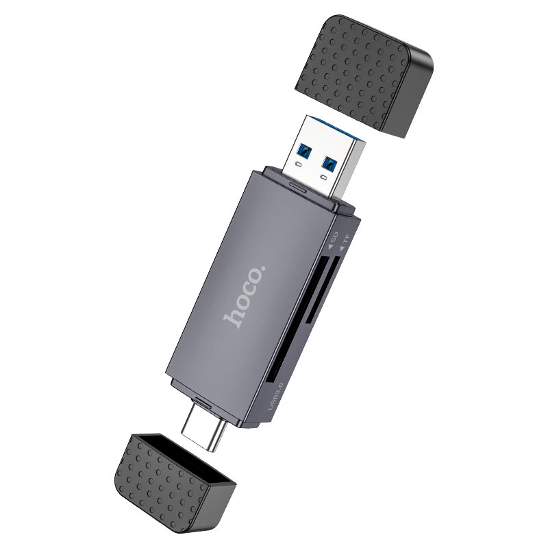 Lector de tarjeta micro SD y SSD 2 en 1 usb y usb-c Hoco HB45