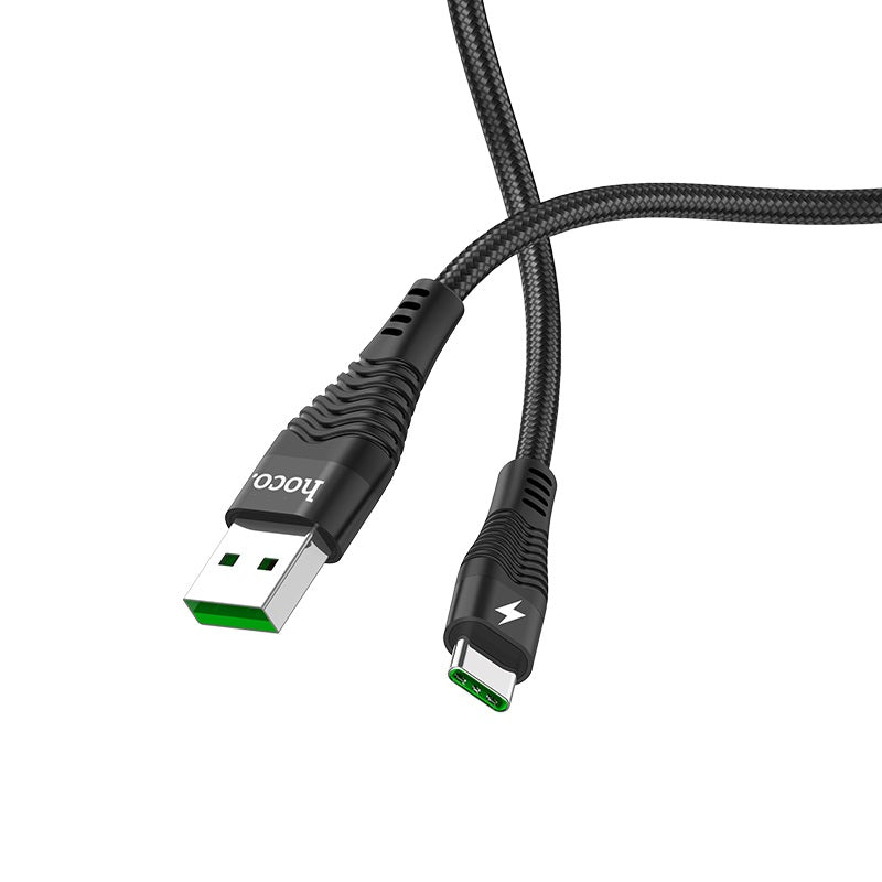 Cable Hoco U53 USB a USB-C 5A acordonado