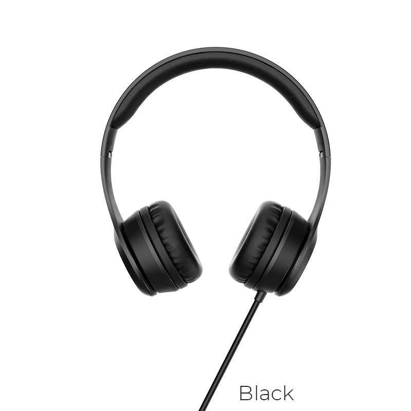 Audífonos alámbricos Hoco W21 Graceful Charm negro