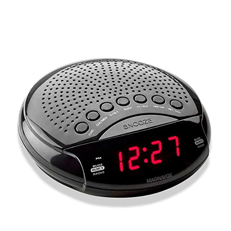 Radio reloj Magnavox AM/FM Digital PLL Negro