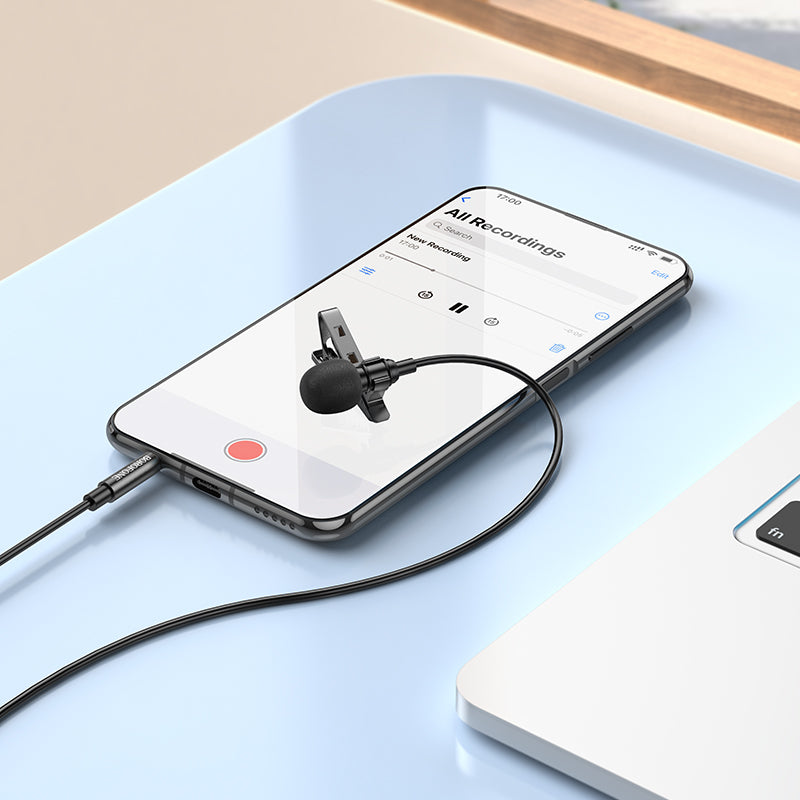 Micrófono Lavalier  jack 3,5 mm 2M Borofone BFK11