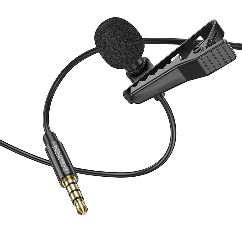 Micrófono Lavalier jack 3,5 mm 2M Borofone BFK11