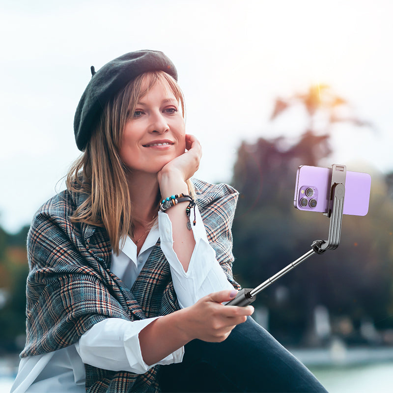 Baston Selfie  Stick-Trípode Horizontal y vertical Borofone BY11