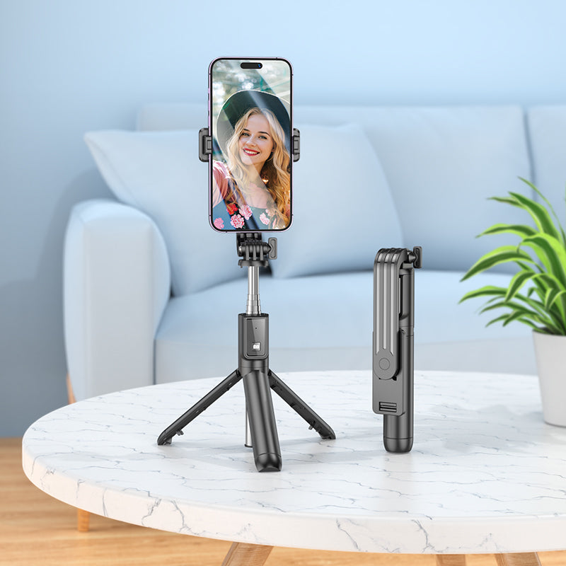 Baston Selfie Stick-Trípode Horizontal y vertical Borofone BY11