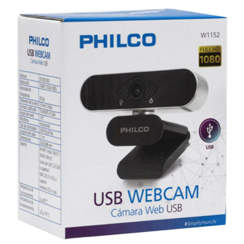 Cámara Web  Full Hd 1080P Philco W1152