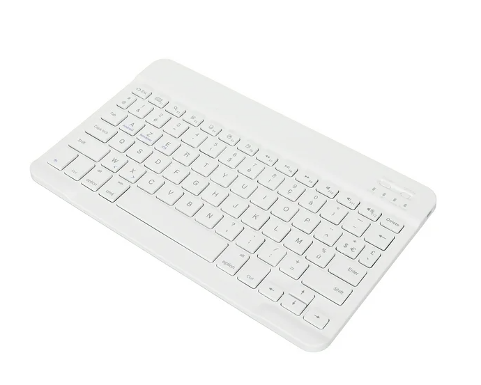 Teclado Bluetooth mini keyboard 10" - Blanco